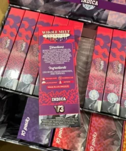 Whole Melt White Berries vape with white berry flavor profile and elegant packaging design