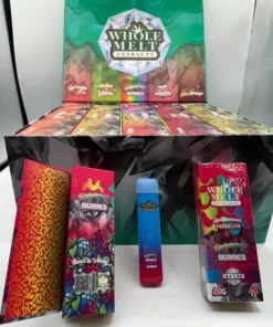 Whole Melt Rainbow Berries vape with mixed berries and colorful rainbow fruit visuals