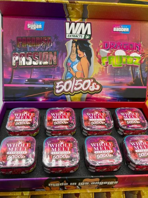 Close-up of Whole Melt Vice City Edition showing premium build and detailed branding
