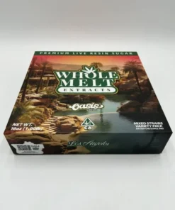 Whole Melt Oasis Edition disposable device with tropical-inspired packaging