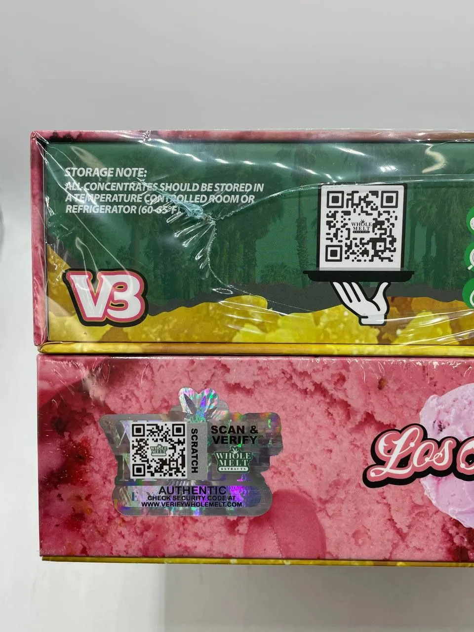 Whole Melt Gelato Edition premium live resin sugar with golden crystalline texture, rich terpene profile, and lab-tested cannabis concentrate in sealed jar