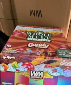 Whole Melt V6 Candy Edition vape with colorful candy flavors and vibrant packaging design