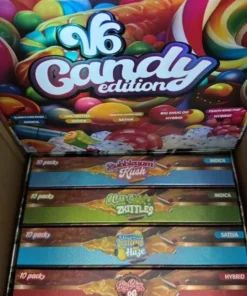 Whole Melt V6 Candy Edition vape with colorful candy flavors and vibrant packaging design