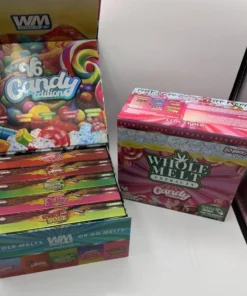 Whole Melt V6 Candy Edition vape with colorful candy flavors and vibrant packaging design