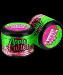 Whole Melt Apple Fritter premium live resin sugar with golden crystalline texture, rich terpene profile, lab-tested quality concentrate close-up